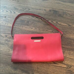 Michael Kors Red Leather Shoulder Bag